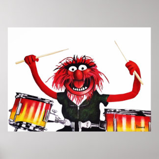 Drummer från djur poster