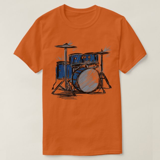 Drummer-Freak  T Shirt (Design framsida)