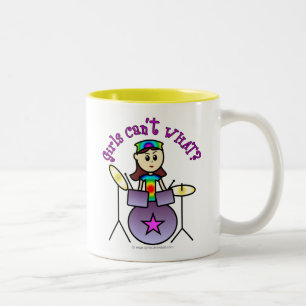 Drummer Girl - Heather Två-Tonad Mugg
