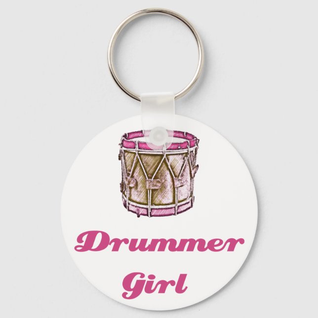 Drummer Girl Nyckelring (Framsida)