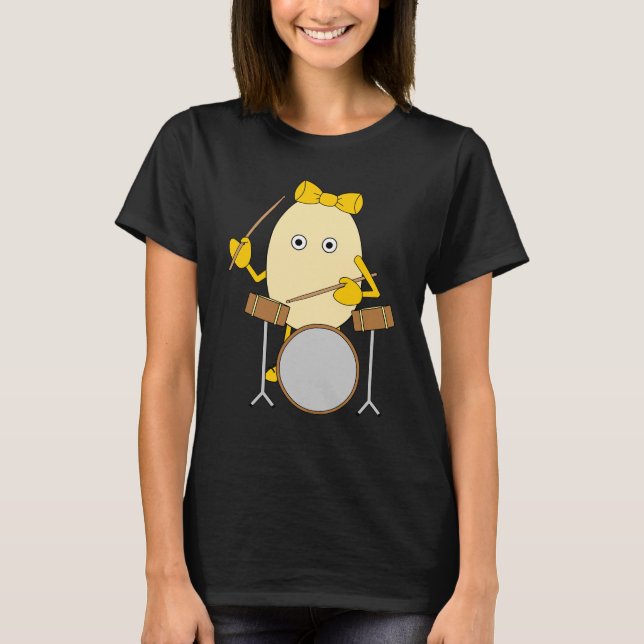 Drummer Girl T Shirt (Framsida)