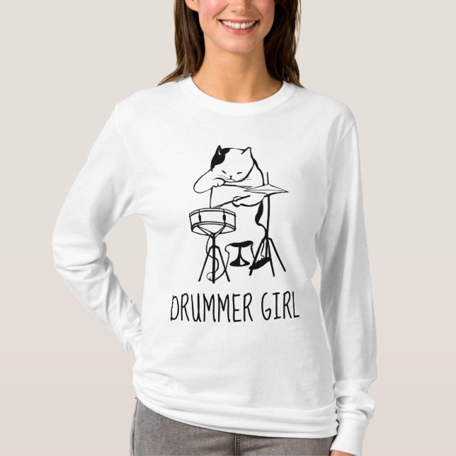 DRUMMER GIRL T-Shirts (Framsida)