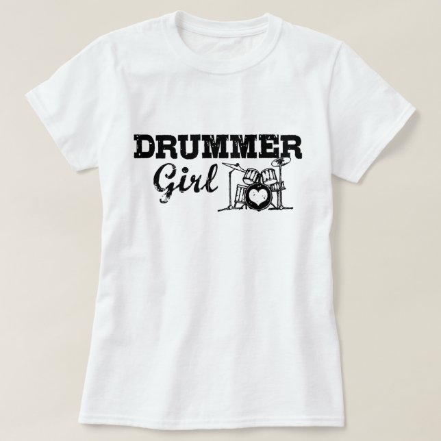 Drummer Girl Tröja (Design framsida)