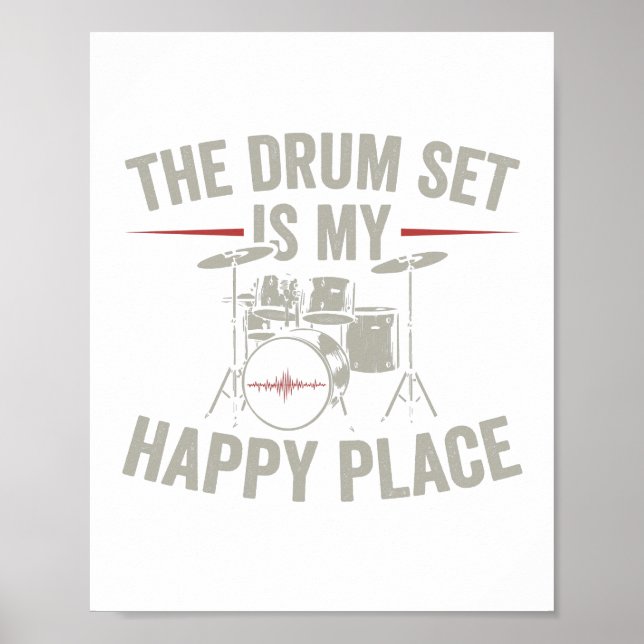 Drummer| Handtrumsgåvor till musiker Poster (Framsidan)