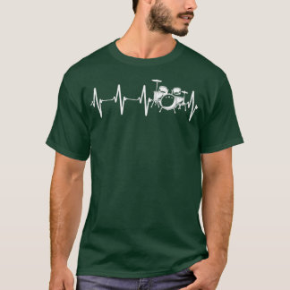 Drummer Heartslag Gift Best Drum Player Music Teac T Shirt