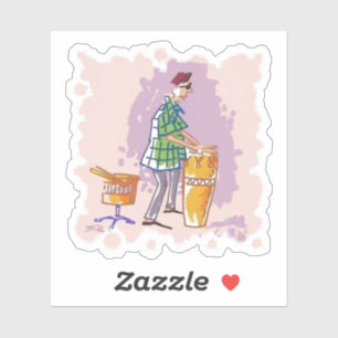 Drummer I contour-dekal Klistermärken