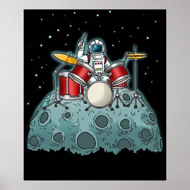 Drummer Kids Drummer Gift Drumming Percussion Poster (Framsidan)