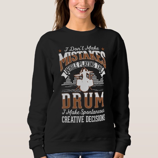 Drummer Kreativ Beslut Drum Sticks Drummer T Shirt (Framsida)