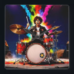 Drummer - levande fyrkantig klocka<br><div class="desc">En trumma på kuppen.</div>