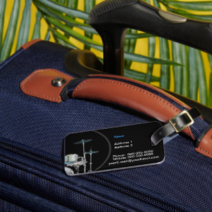 Drummer Luggage Tag Bagagebricka