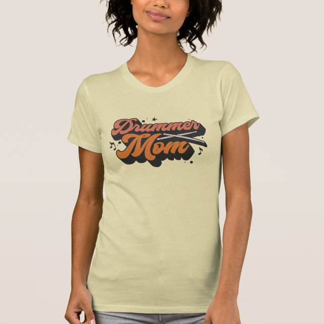 Drummer Mamma T Shirt (Framsida)