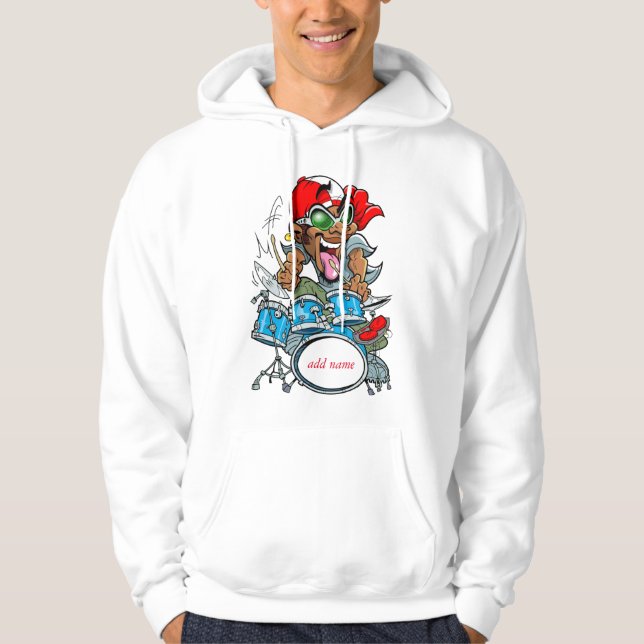 Drummer Manar Basic Hooded Sweatshirt (Framsida)