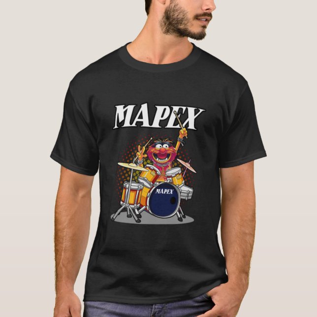 Drummer Mapex Drums Zipping Hoodie T Shirt (Framsida)