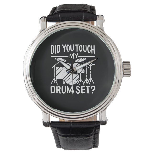 Drummer - Min trumuppsättning Armbandsur (Framsida)
