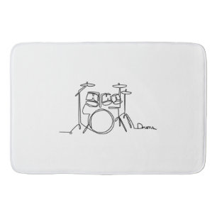 Drummer Music Design One-Line Drums Badrumsmatta