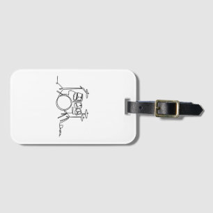 Drummer Music Design One-Line Drums Bagagebricka