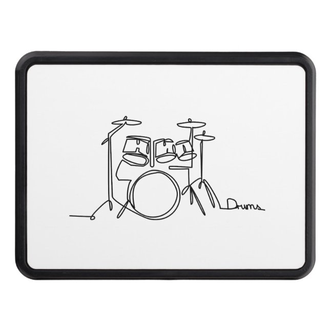 Drummer Music Design One-Line Drums Dragkroksskydd (Framsidan)