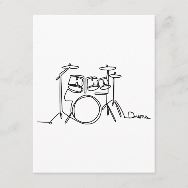 Drummer Music Design One-Line Drums Tilläggskort (Framsida)