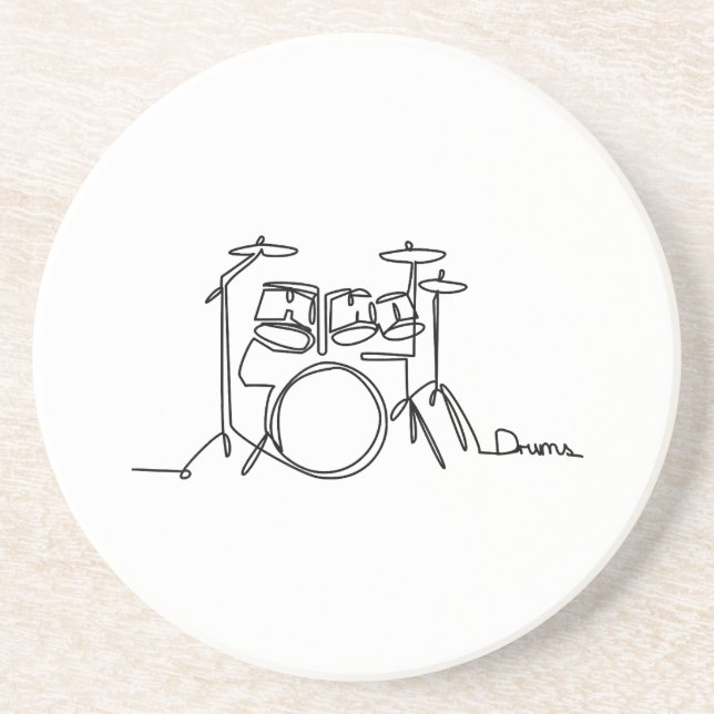 Drummer Music Design One-Line Drums Underlägg (Framsidan)
