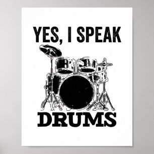 Drummer Musical Instrument Drums Gift Poster