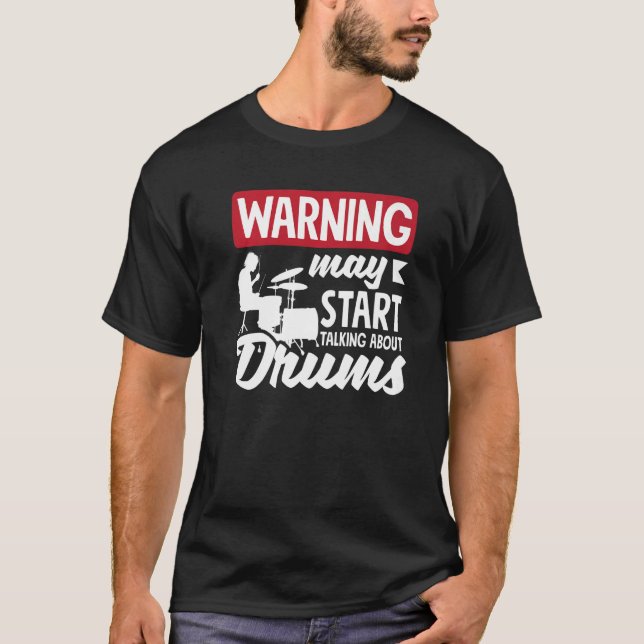 Drummer Musician Drum Älskare Premium T Shirt (Framsida)