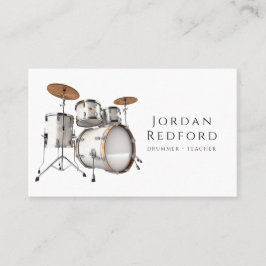 Drummer Musician Music Teacher Visitkort