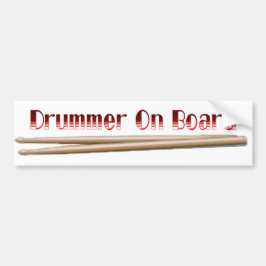 Drummer ombord 10 bildekal