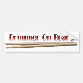 Drummer ombord 10 bildekal