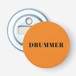 Drummer orange badge flaska opener flasköppnare