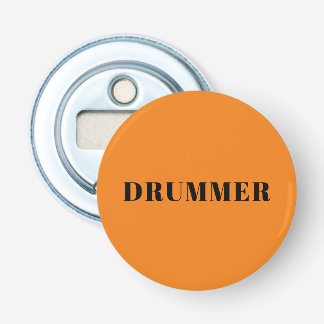 Drummer orange badge flaska opener flasköppnare
