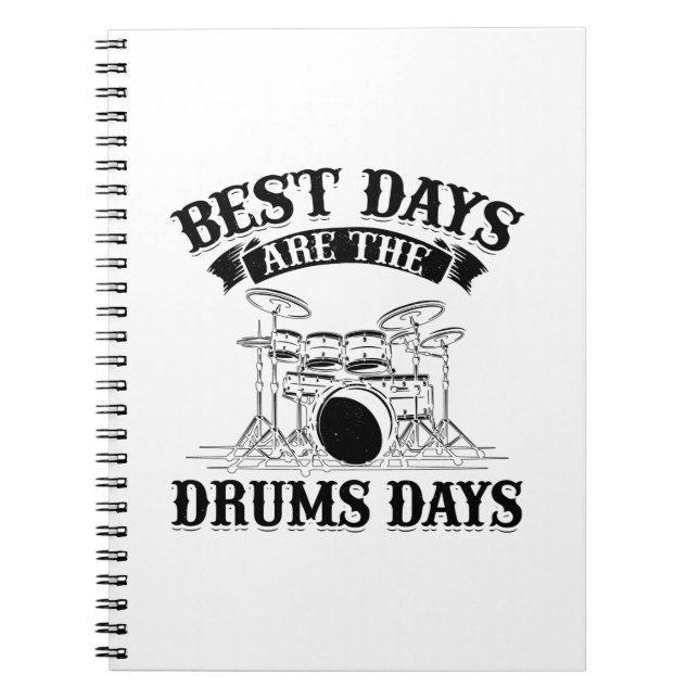 Drummer Ord | Drumms Musical Instrument Gift Anteckningsbok (Framsidan)