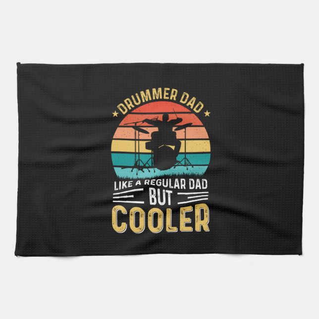 Drummer Pappa Kökshandduk (Horisontell)