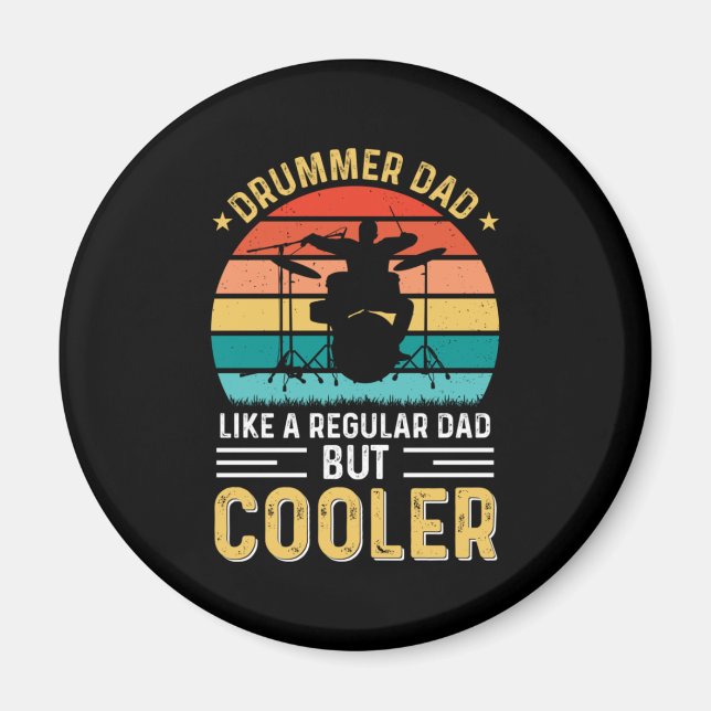 Drummer Pappa Magnet (Framsidan)
