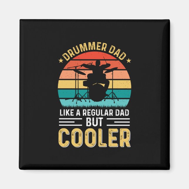 Drummer Pappa Magnet (Framsidan)