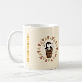 Drummer Penguin Kaffemugg