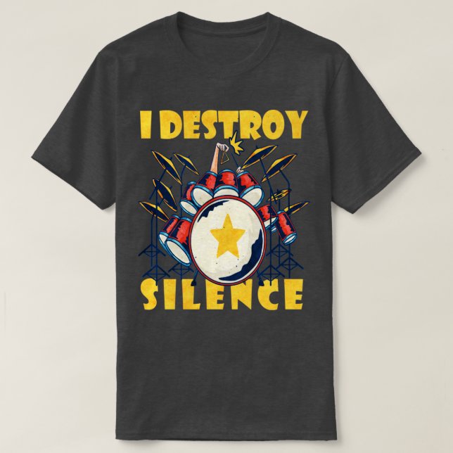 Drummer Percussionist Drums Percussion Musician I T Shirt (Design framsida)