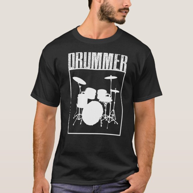 Drummer Percussionist T Shirt (Framsida)