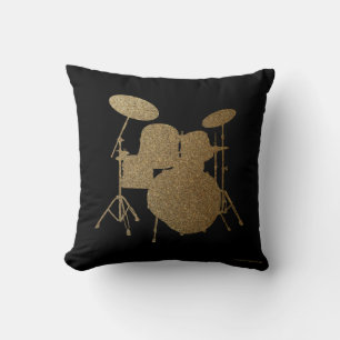 Drummer Pillow Sten & Roll Music Drumming Drum Kudde