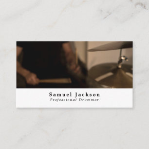 Drummer, Professionell Musician Visitkort