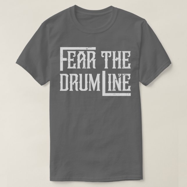 Drummer Retro Drumline Percussion Marching Band T Shirt (Design framsida)