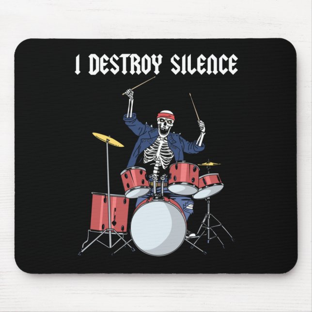 Drummer Rock musik Band Drums I Destroy Silence Musmatta (Framsidan)