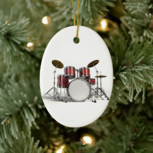**DRUMMER S** CHRISTMAS ORNATION JULGRANSPRYDNAD KERAMIK