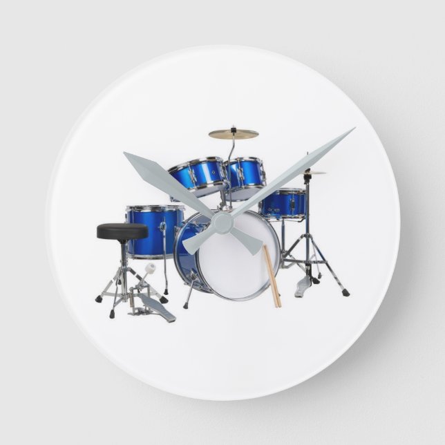 **DRUMMER:S DRUMSET**-KLOCK RUND KLOCKA (Framsida)