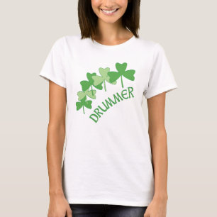 Drummer Shamrocks Outabled T Shirt