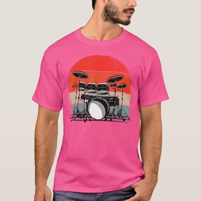 Drummer Shirt Drums Drum Player Drum Kit T (Framsida)