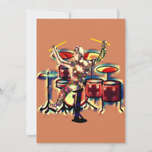 Drummer spelar upp trumman kort