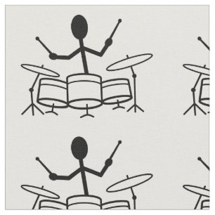 Drummer Stick figur Tyg