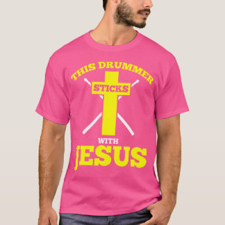 Drummer stjäl med Jesus ynkliga Drummer-trumma T Shirt