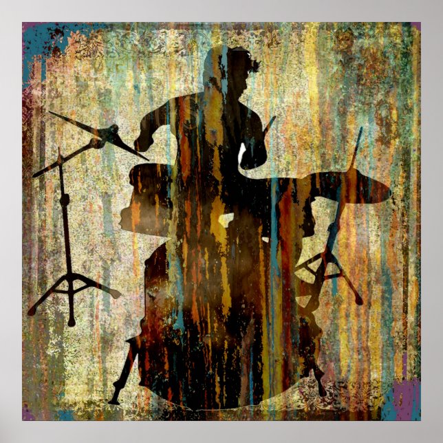 Drummer Streak, Copyright Karen J Williams Poster (Framsidan)