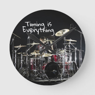 Drummer Timing är all musikrytm Rund Klocka